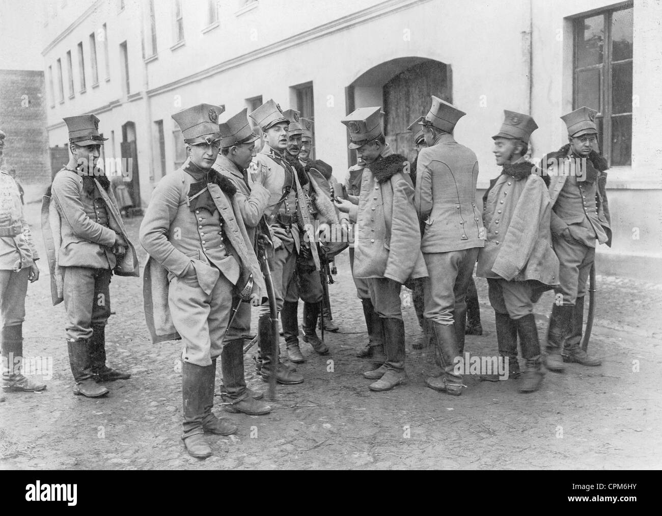 Les hommes de cavalerie de la Légion Polonaise, 1914 Banque D'Images