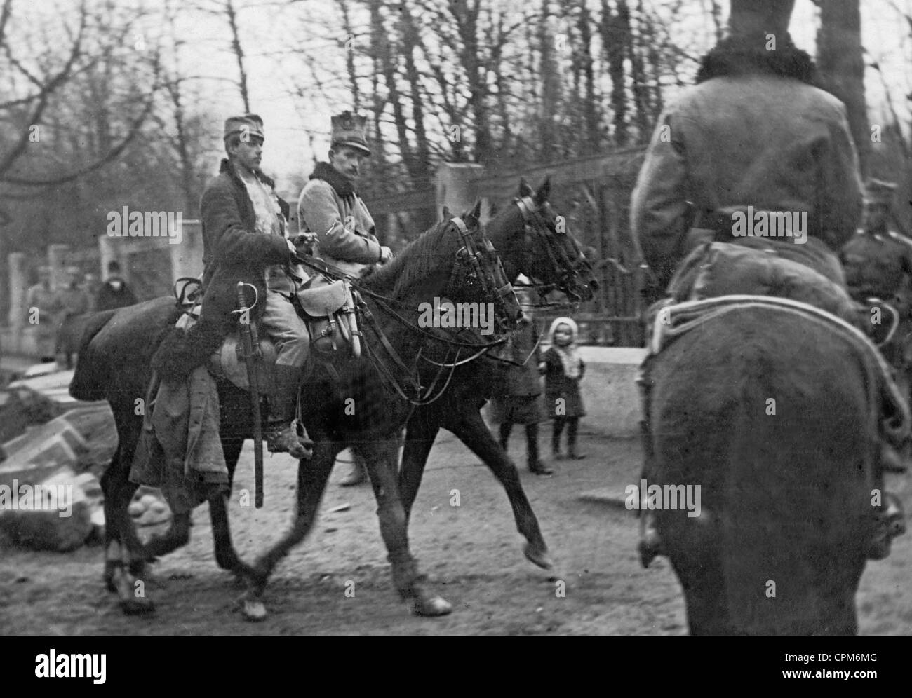 Les hommes de cavalerie de la Légion Polonaise, 1915 Banque D'Images