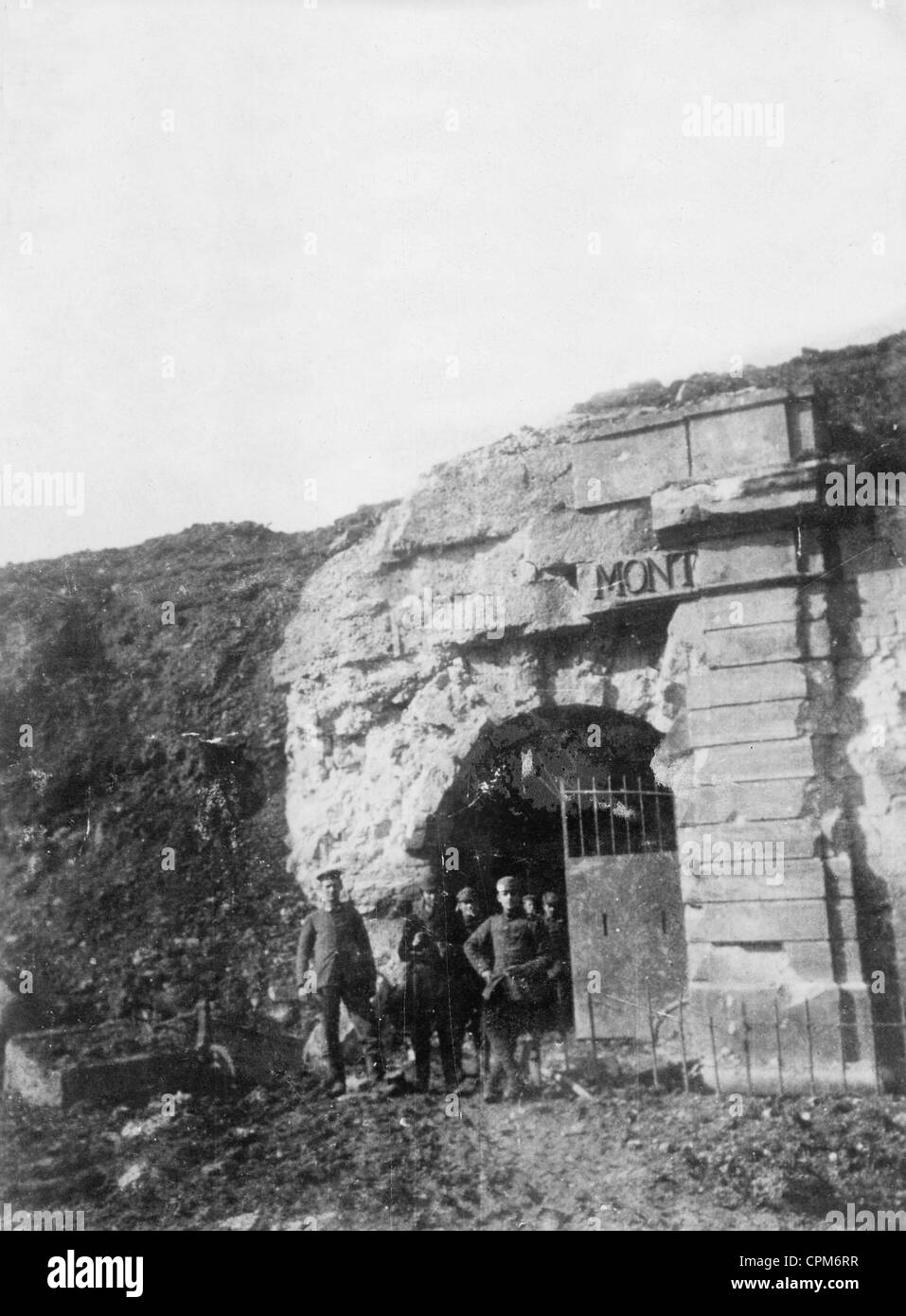 Les soldats allemands à Fort Douaumont, 1916 Banque D'Images