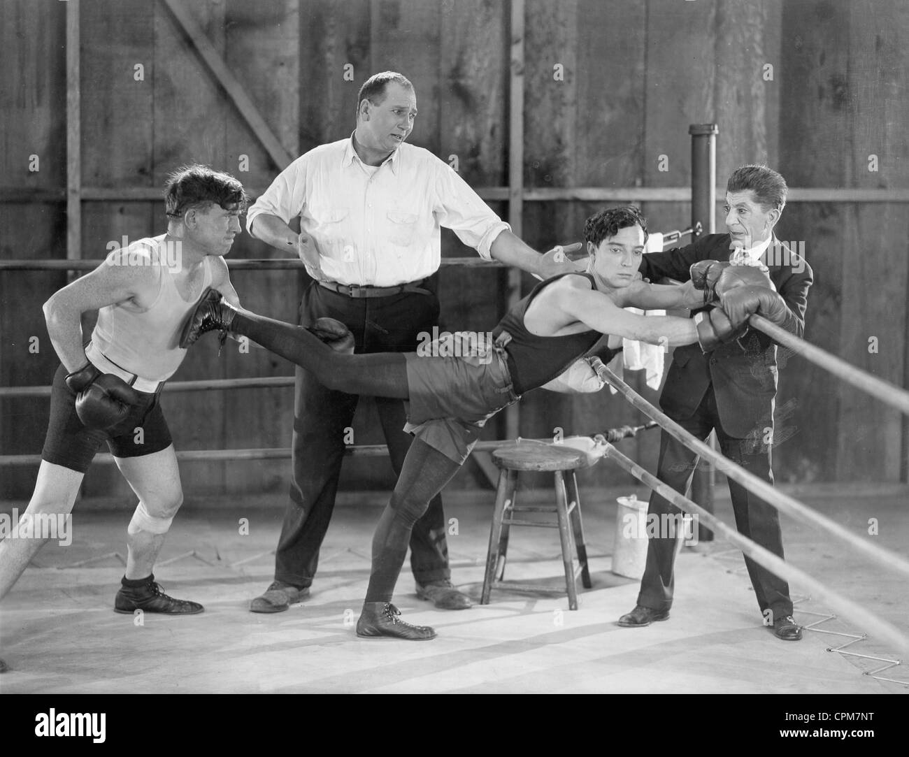 Buster Keaton le boxer, 1926 Banque D'Images