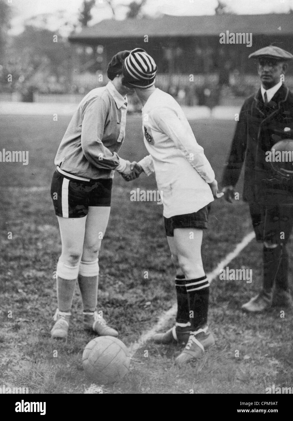 Soccer féminin, 1925 Banque D'Images