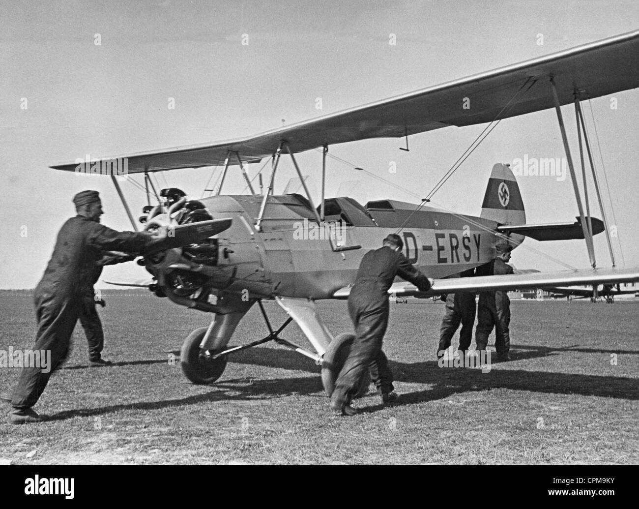 La formation des pilotes de la Luftwaffe, 1939 Banque D'Images