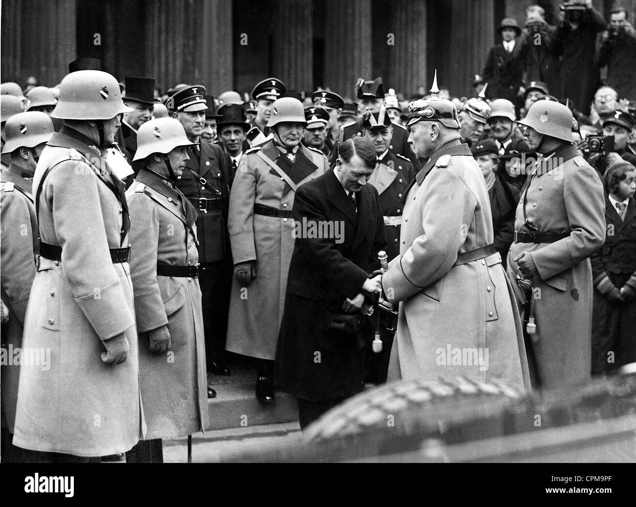 Adolf Hitler et Paul von Hindenburg sur le Heldengedenktag (Heroes Memorial Day), 1934 Banque D'Images