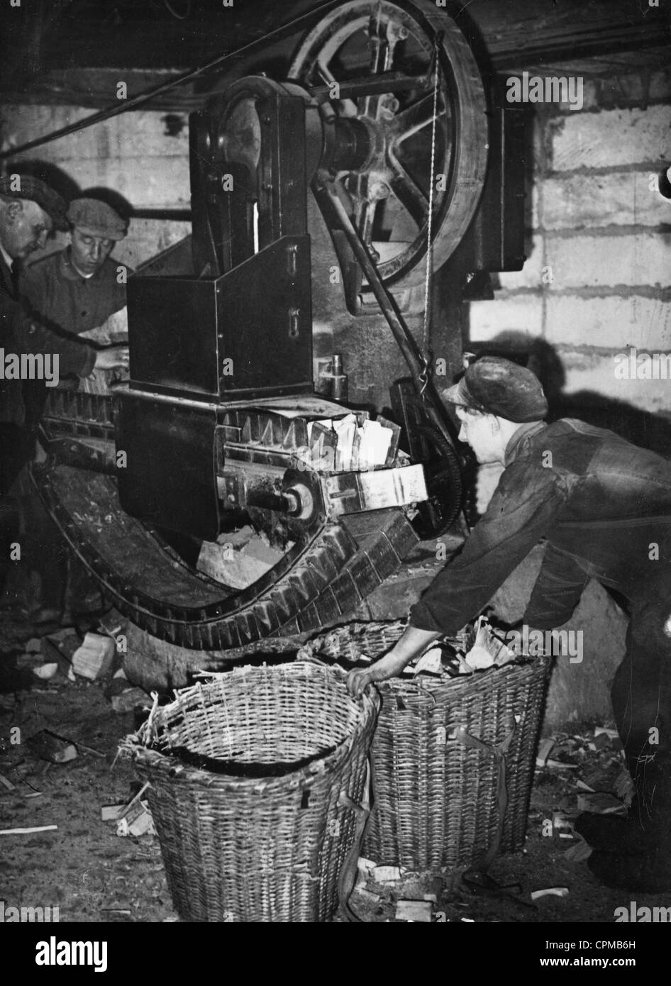 Station d'essence de bois, 1935 Banque D'Images