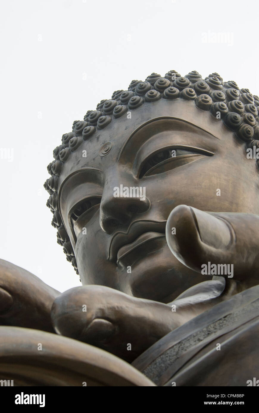 Tian Tan Buddha. L'île de Lantau, Hong Kong, Chine. Banque D'Images