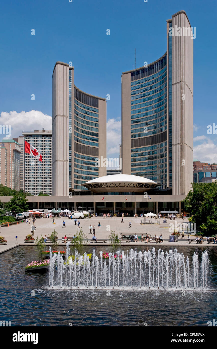 Nouvel hôtel de ville. Toronto, Canada. Banque D'Images