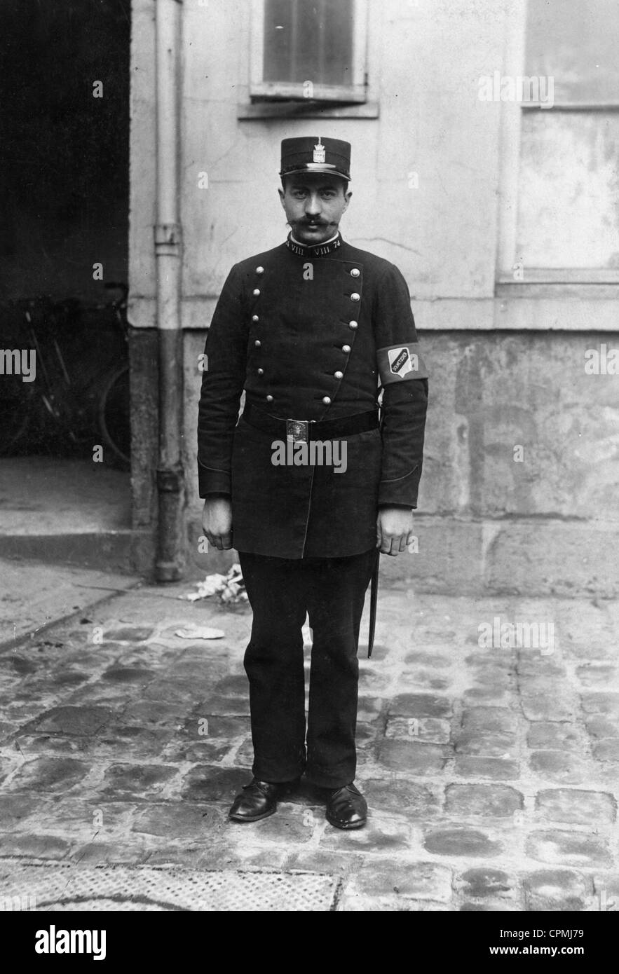 Policier à Paris, 1908 Banque D'Images