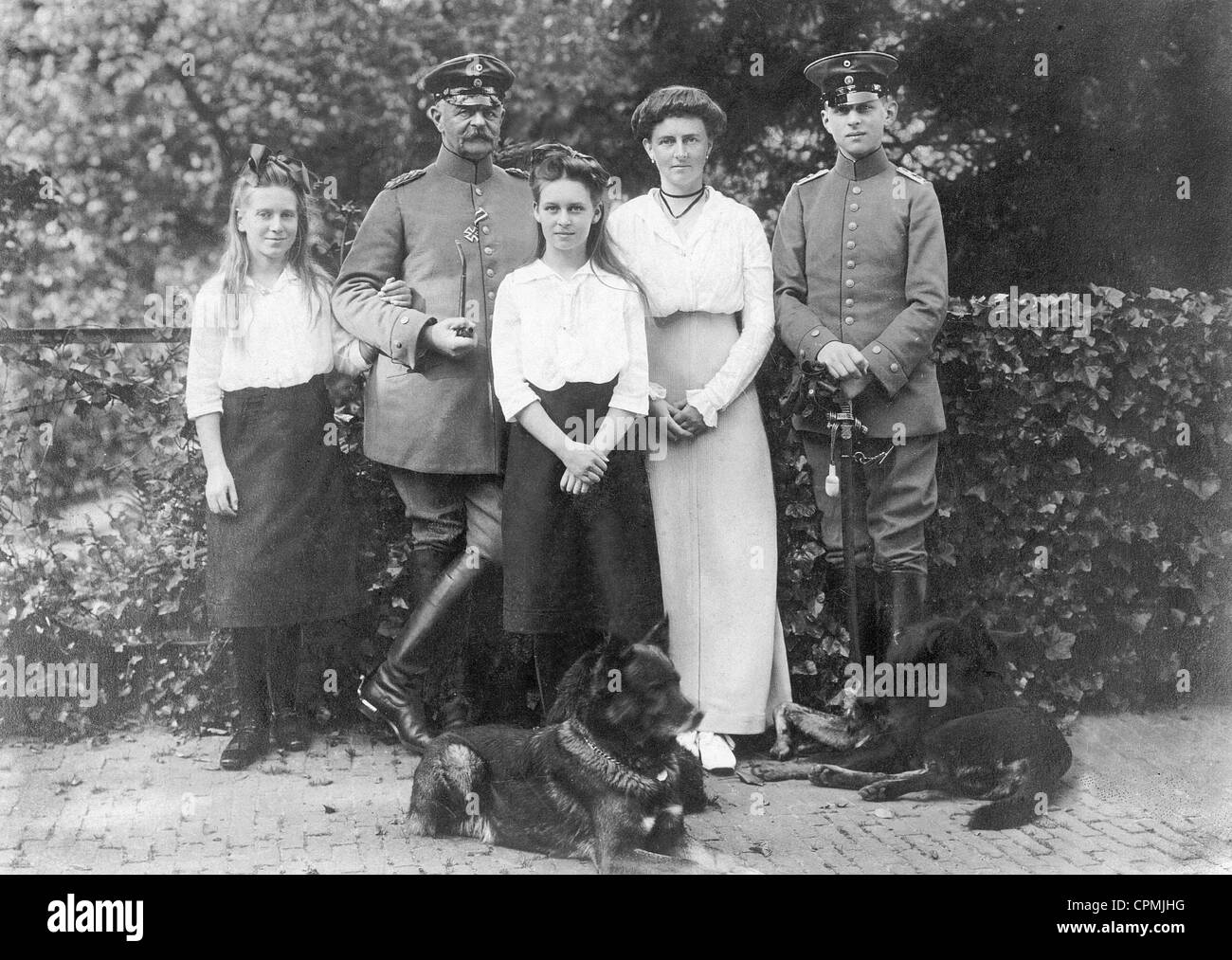 August von Oldenburg avec famille, 1914 Banque D'Images