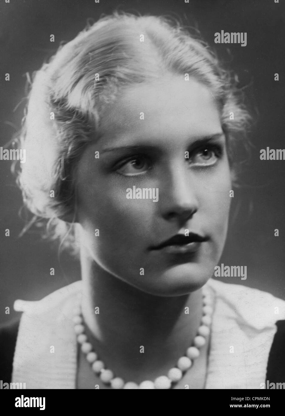 Portrait d'une femme dans les années 30 Banque D'Images