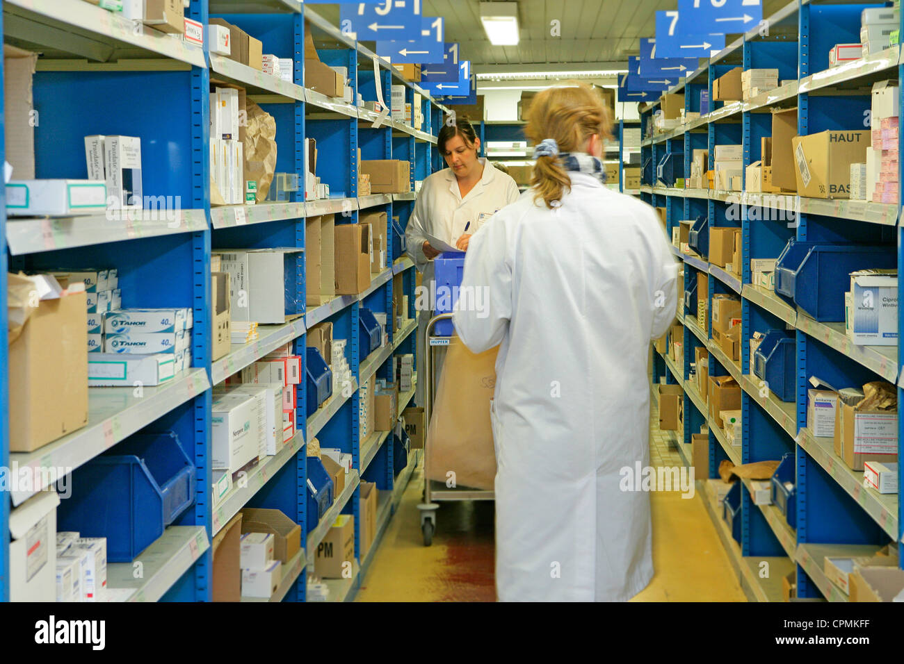 Pharmacie de l'hôpital Banque D'Images