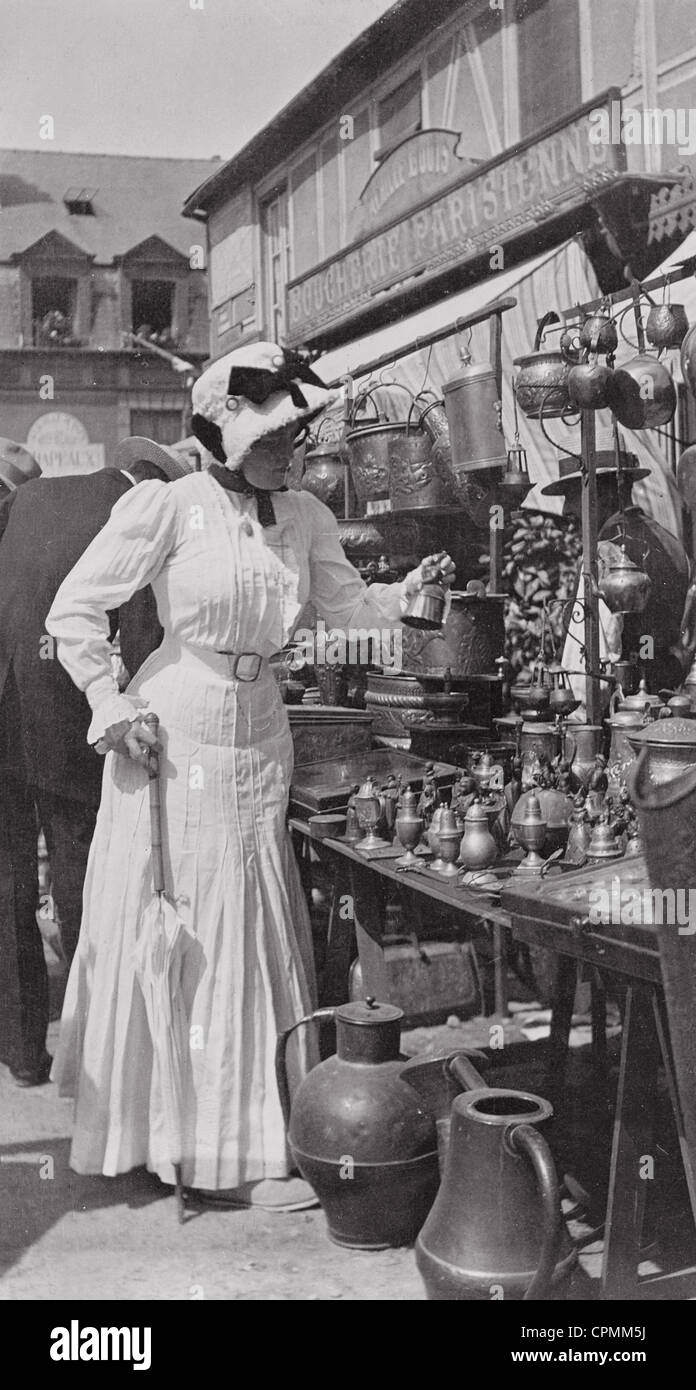 Marché aux puces, 1911 Banque D'Images