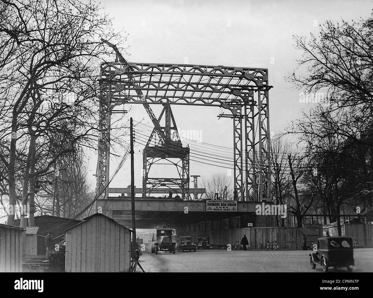 Les travaux de construction du pavillon allemand à l'Exposition mondiale à Paris, 1937 Banque D'Images
