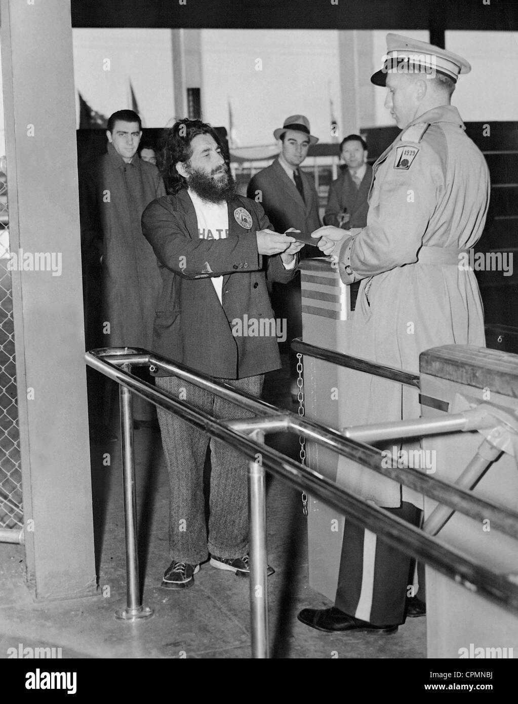 Premiers visiteurs de l'Exposition mondiale de New York, 1939 Banque D'Images