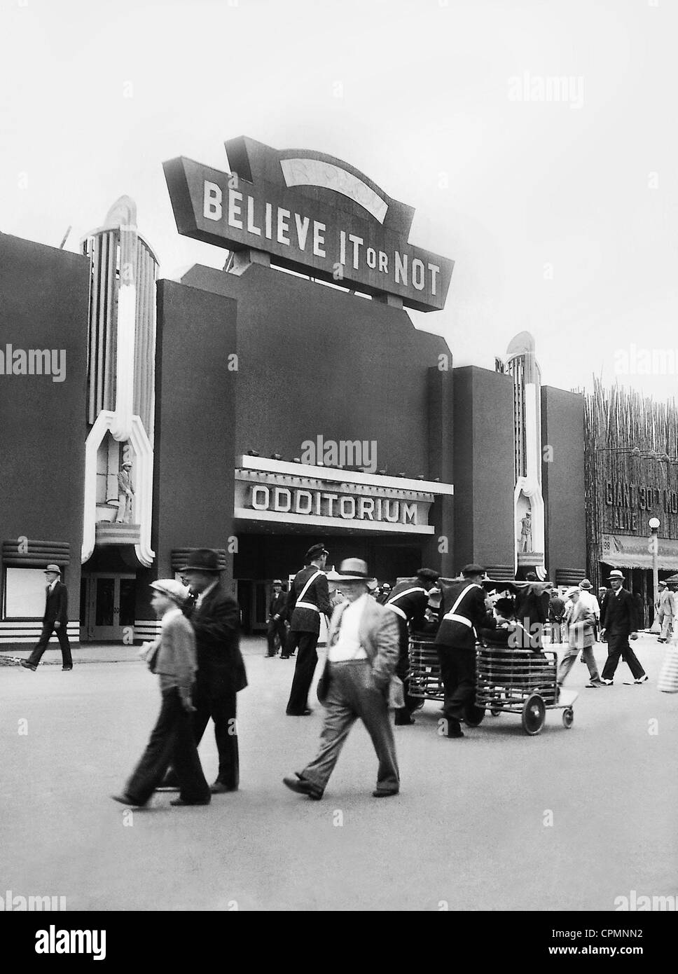 Curiosités galerie à l'Exposition mondiale de Chicago, 1933 Banque D'Images