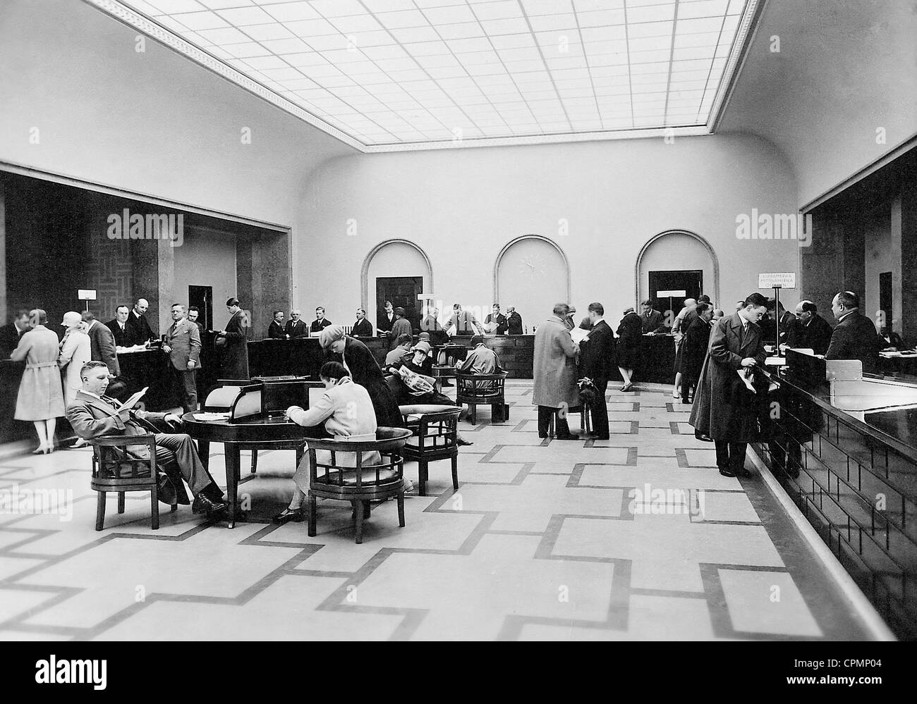 Agence de voyage à Hambourg, 1930 Banque D'Images