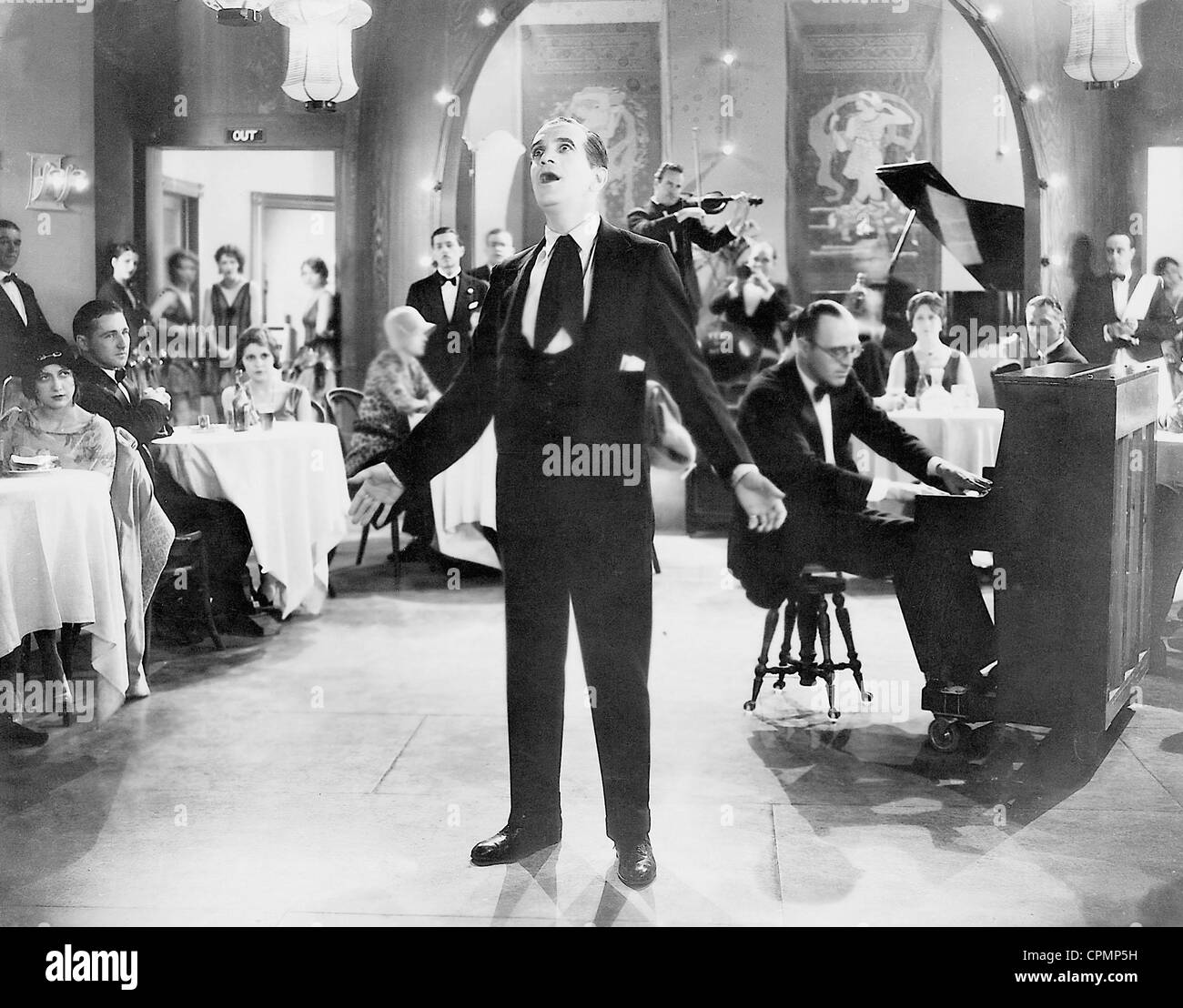 Al Jolson dans "Le fou chantant", 1928 Banque D'Images