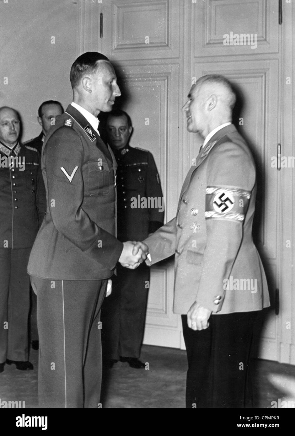 Reinhard Heydrich et Wilhelm Frick, 1942 Banque D'Images