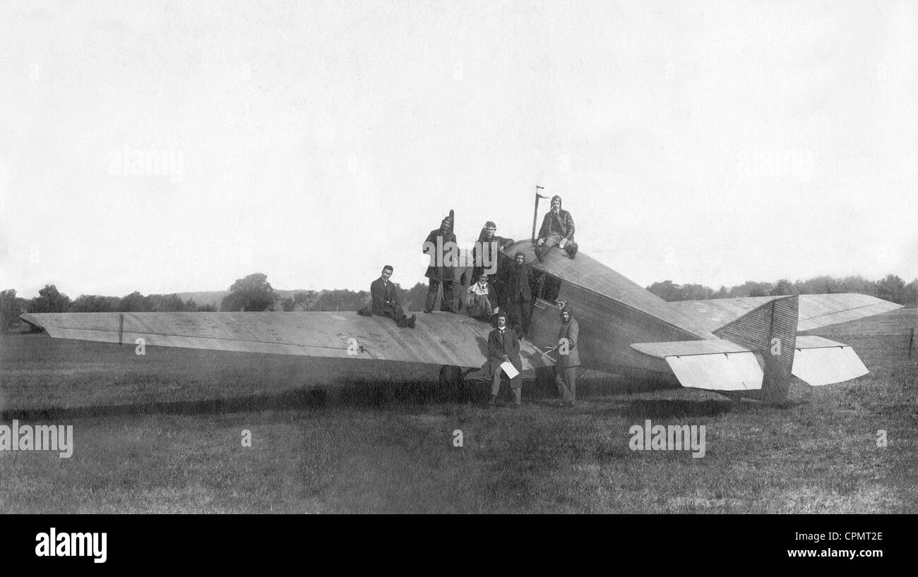 Record d'altitude d'un Junkers F.13, 1919 Banque D'Images
