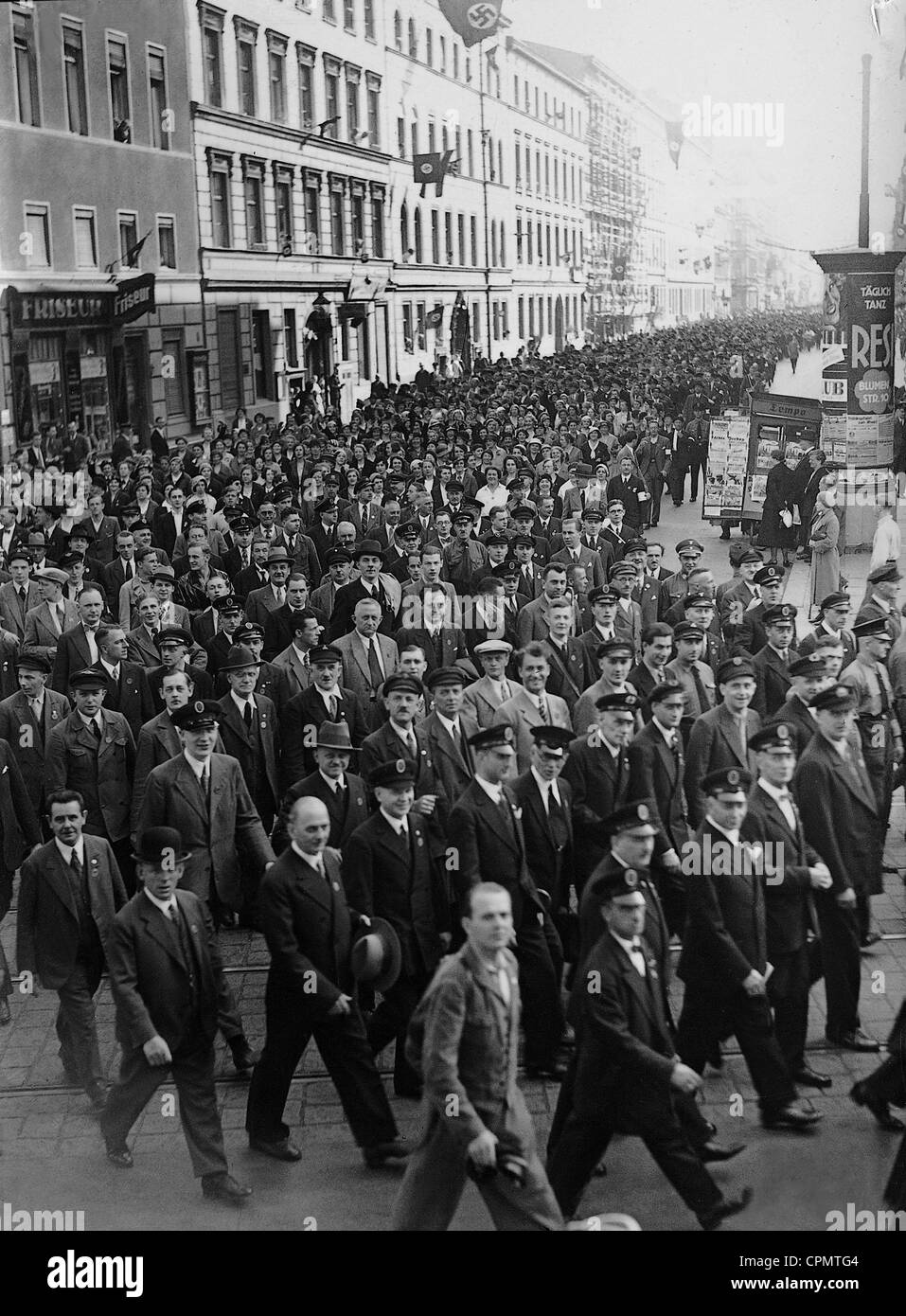 Le défilé du 1er mai 1935 Banque D'Images