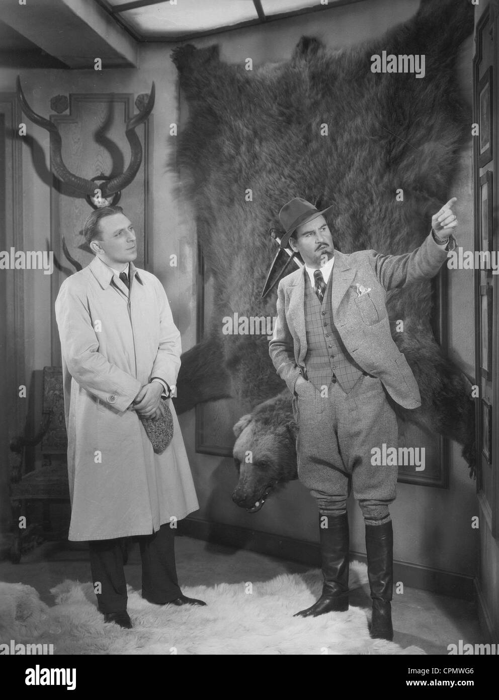 Theo Lingen et Hans Adalbert Schlettow dans 'Der Jaeger von Kurpfalz', 1933 Banque D'Images