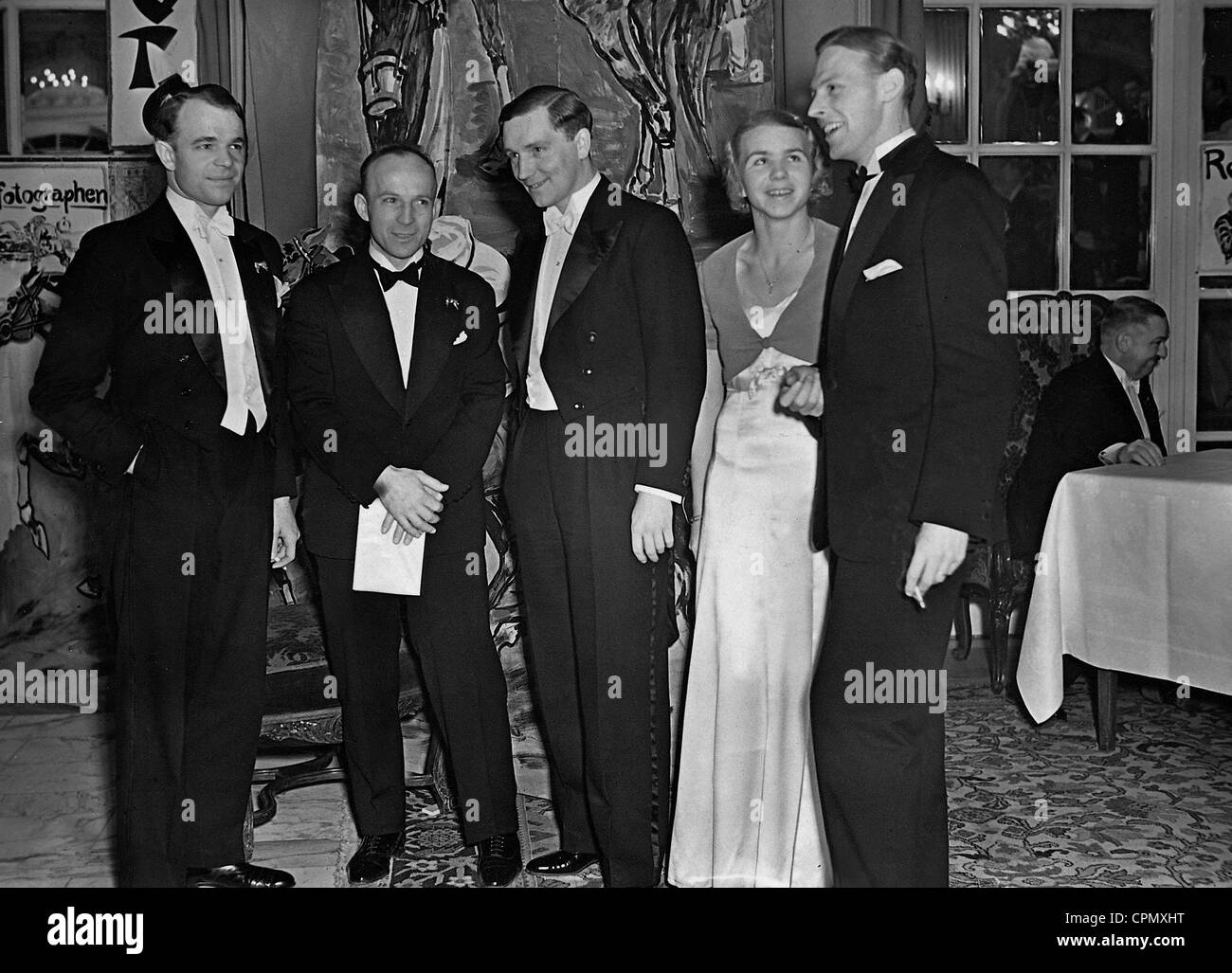 Hans Sobeck, Walter Sawall, Manfred von Brauchitsch, Inge Braumueller et Beetz, 1933 Banque D'Images