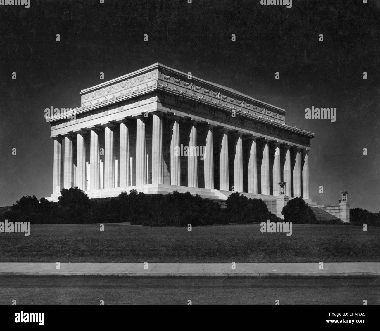 Le Lincoln Memorial à Washington, 1928 Banque D'Images