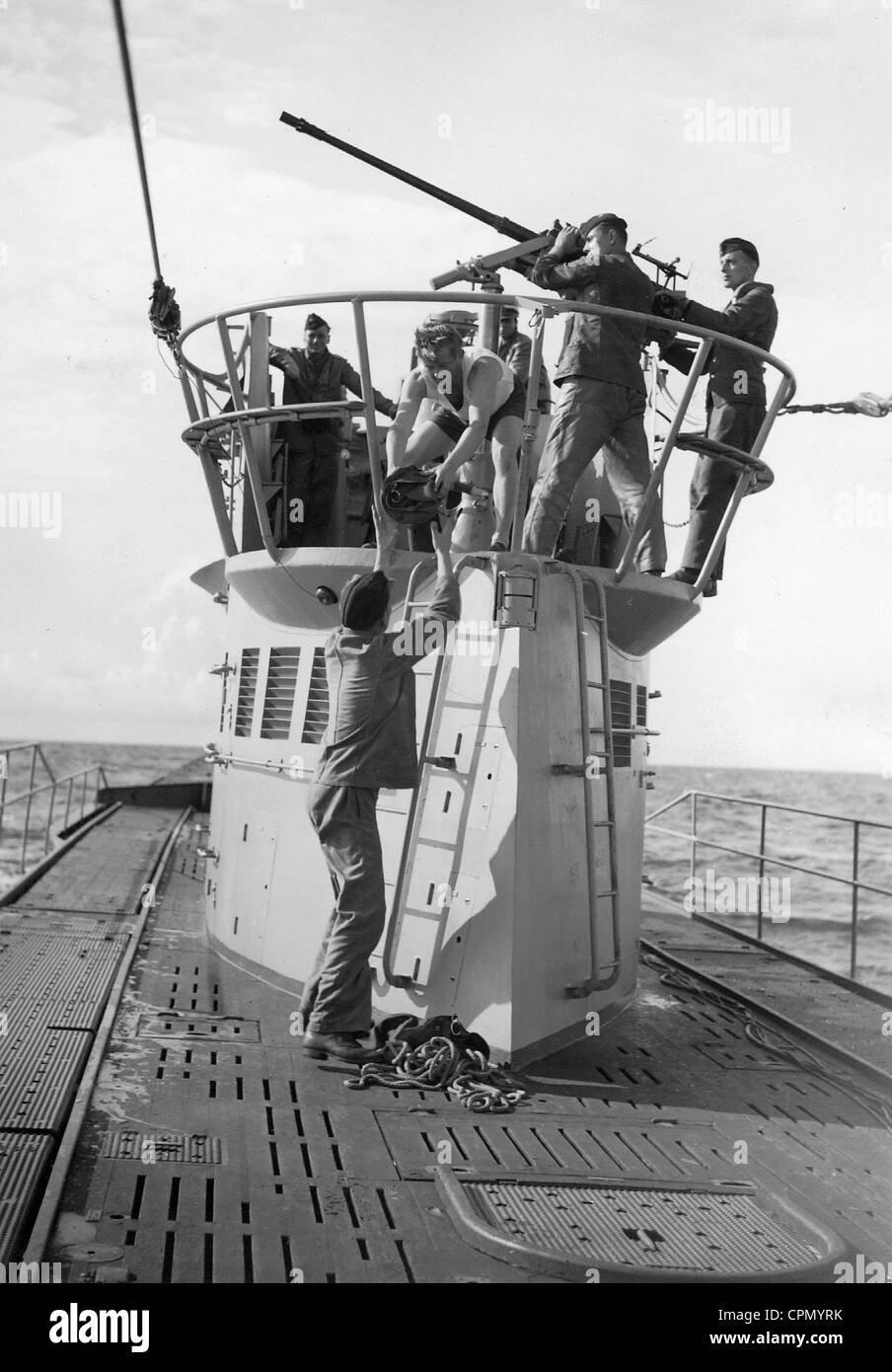 Scène de 'U-Boote à l'Ouest," 1941 Banque D'Images