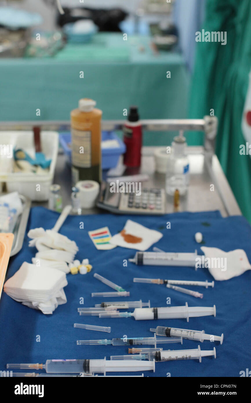 La médecine humanitaire Banque D'Images