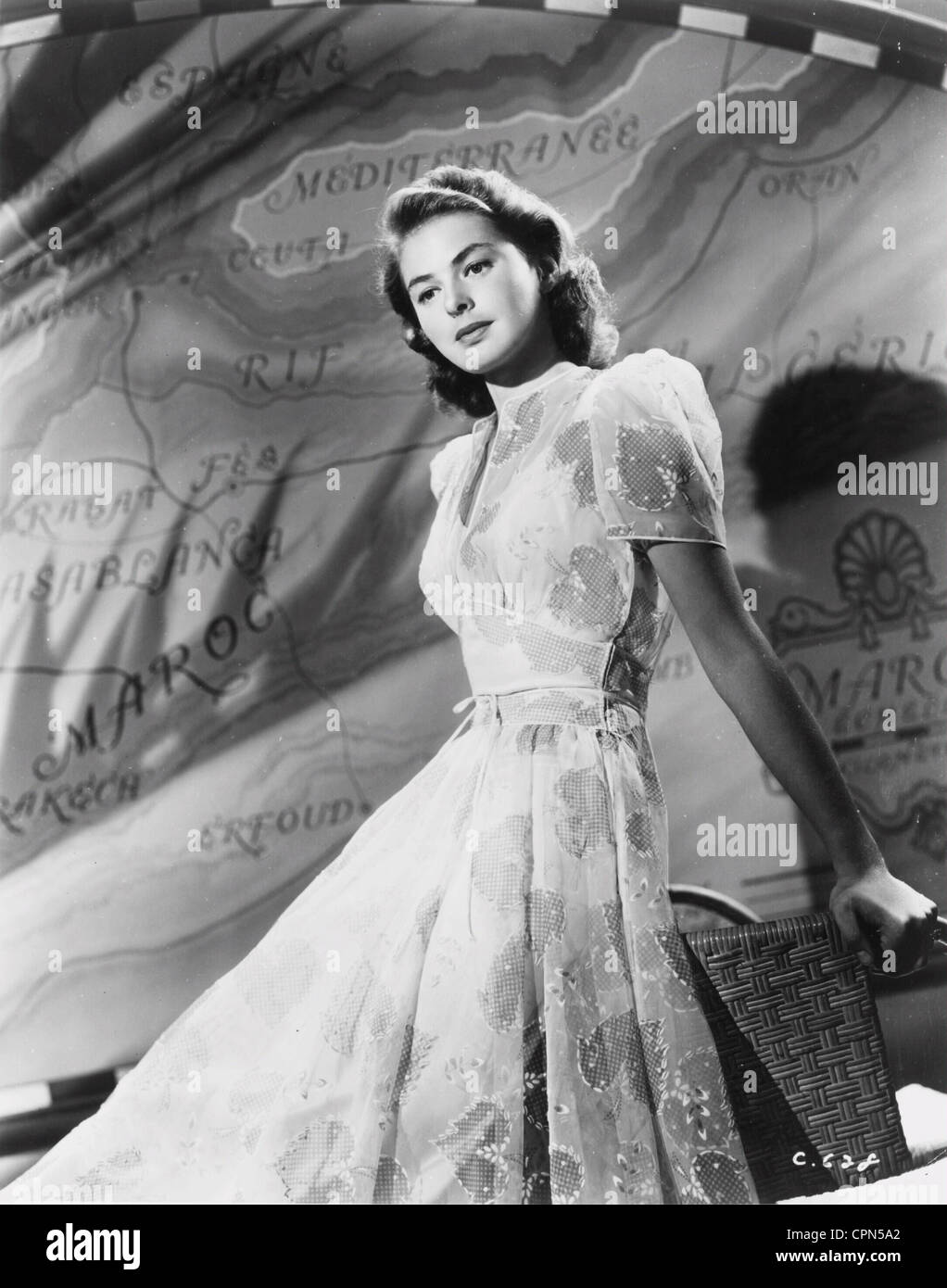 Casablanca année : 1942 Etats-Unis Directeur : Michael Curtiz Ingrid Bergman image de promotion Banque D'Images