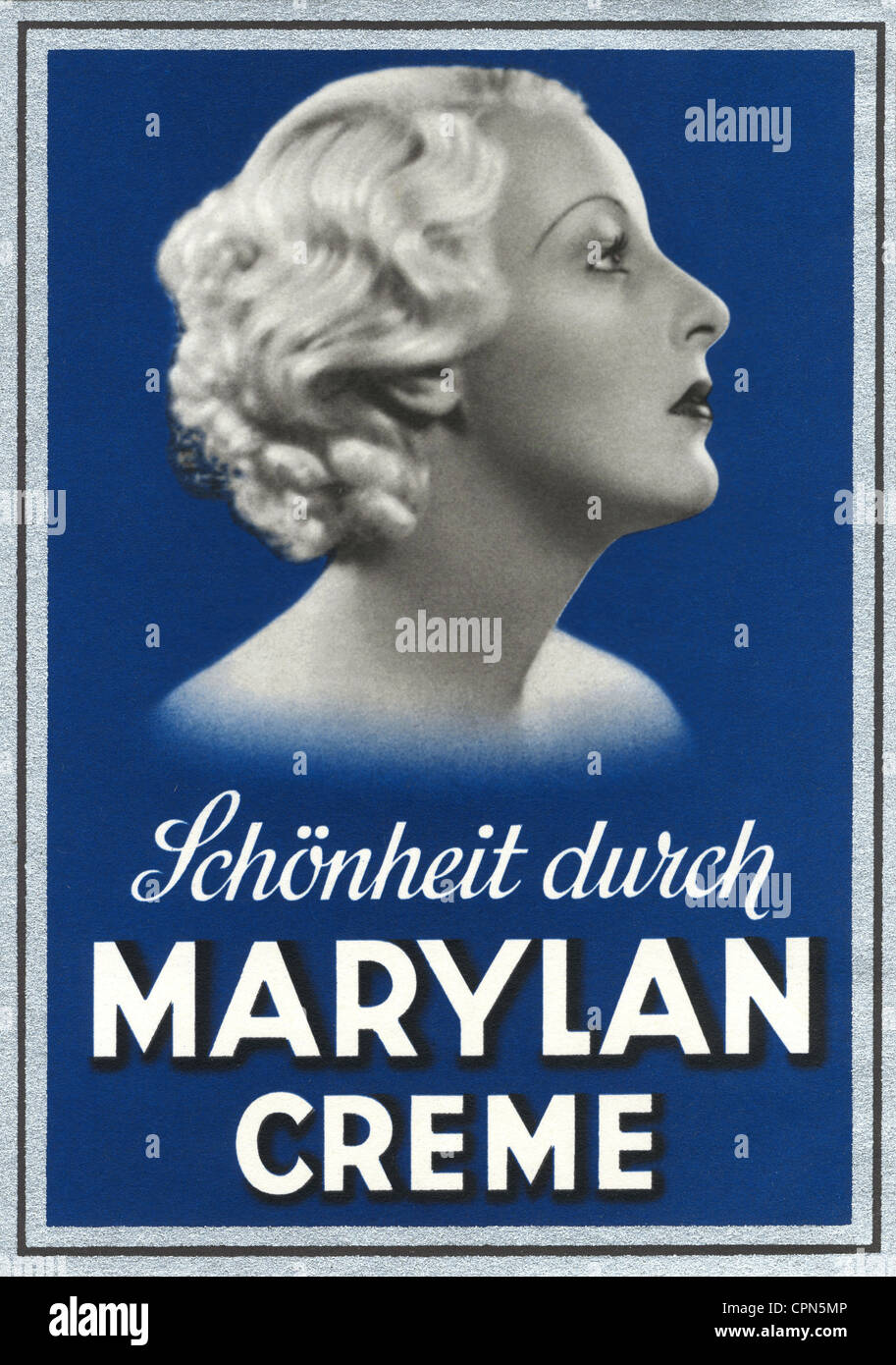 Publicité, cosmétiques, 'Schoenheit durch Marylan crème', réalisé par: Marylan distribution à Berlin, Allemagne, vers 1929, droits additionnels-Clearences-non disponible Banque D'Images