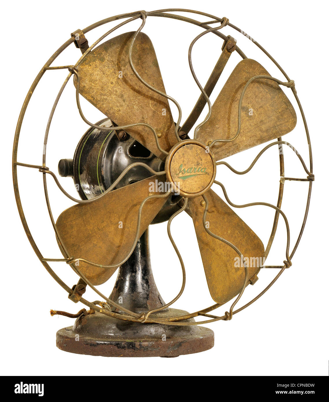 technics, ventilateur, fabriqué par Isaria Zaehlerwerke AG, Munich, très ancien ventilateur électrique, 120 volts, Allemagne, vers 1915, droits supplémentaires-Clearences-non disponible Banque D'Images
