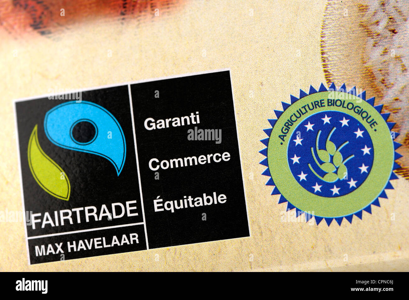 COMMERCE ÉQUITABLE Banque D'Images