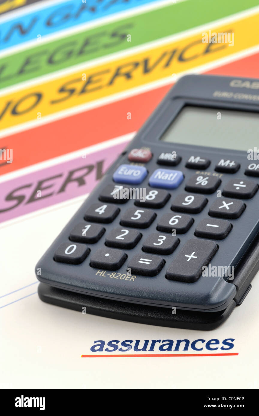 L'ASSURANCE PRIVÉE Banque D'Images