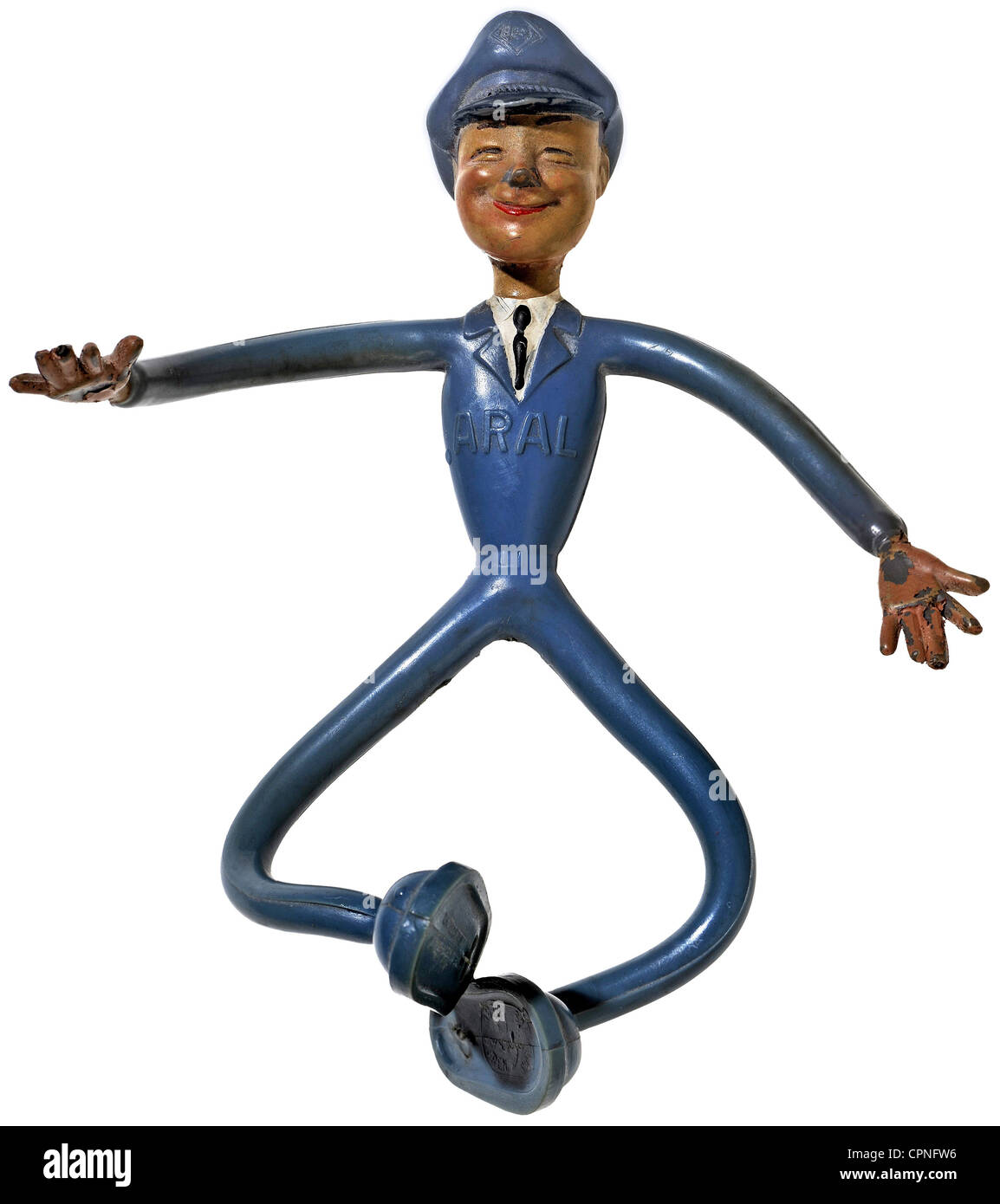 Jouets, Aral, petit personnage publicitaire, préposé à la station-service, Allemagne, vers 1957, droits additionnels-Clearences-non disponible Banque D'Images