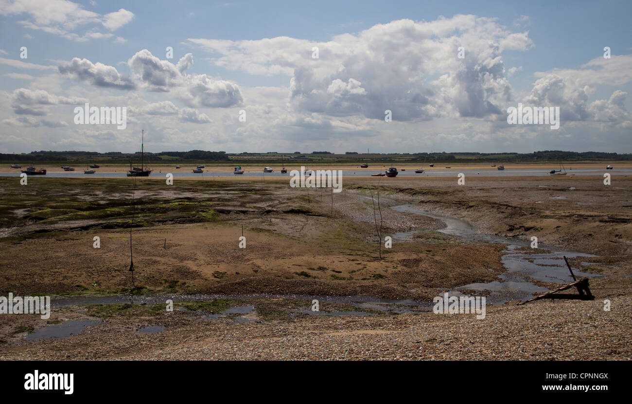 À l'échelle de Morston de Blakeney Point, Norfolk. Banque D'Images