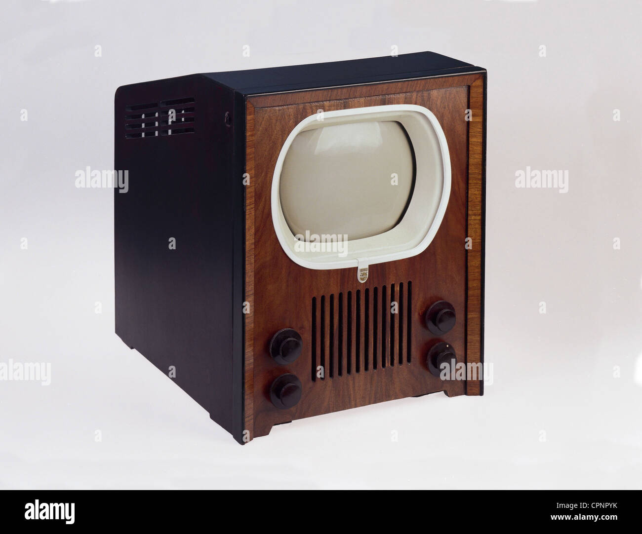Broadcast, télévision, téléviseur Philips TX400U, premier téléviseur néerlandais, pays-Bas, 1951, droits supplémentaires-Clearences-non disponible Banque D'Images