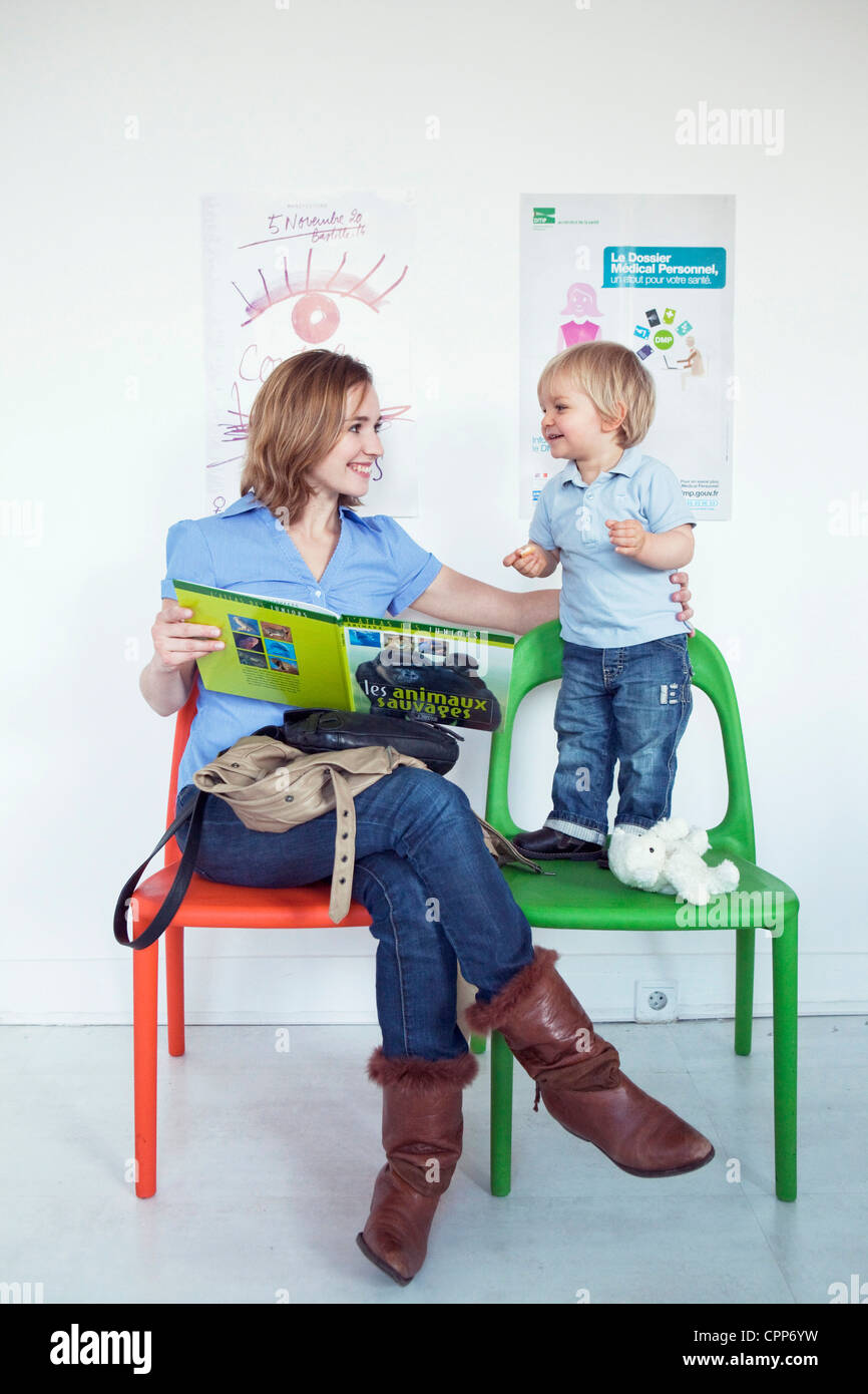 SALLE D’ATTENTE Banque D'Images