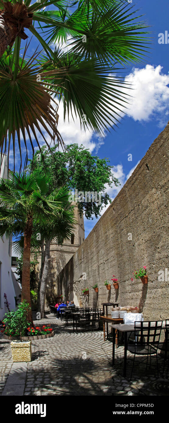Espagne Andalousie Séville restaurant patio espagnol Banque D'Images