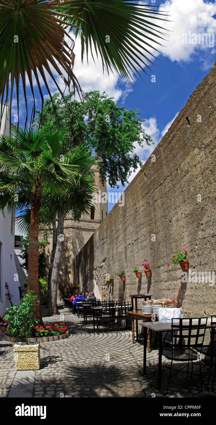 Espagne Andalousie Séville restaurant patio espagnol Banque D'Images
