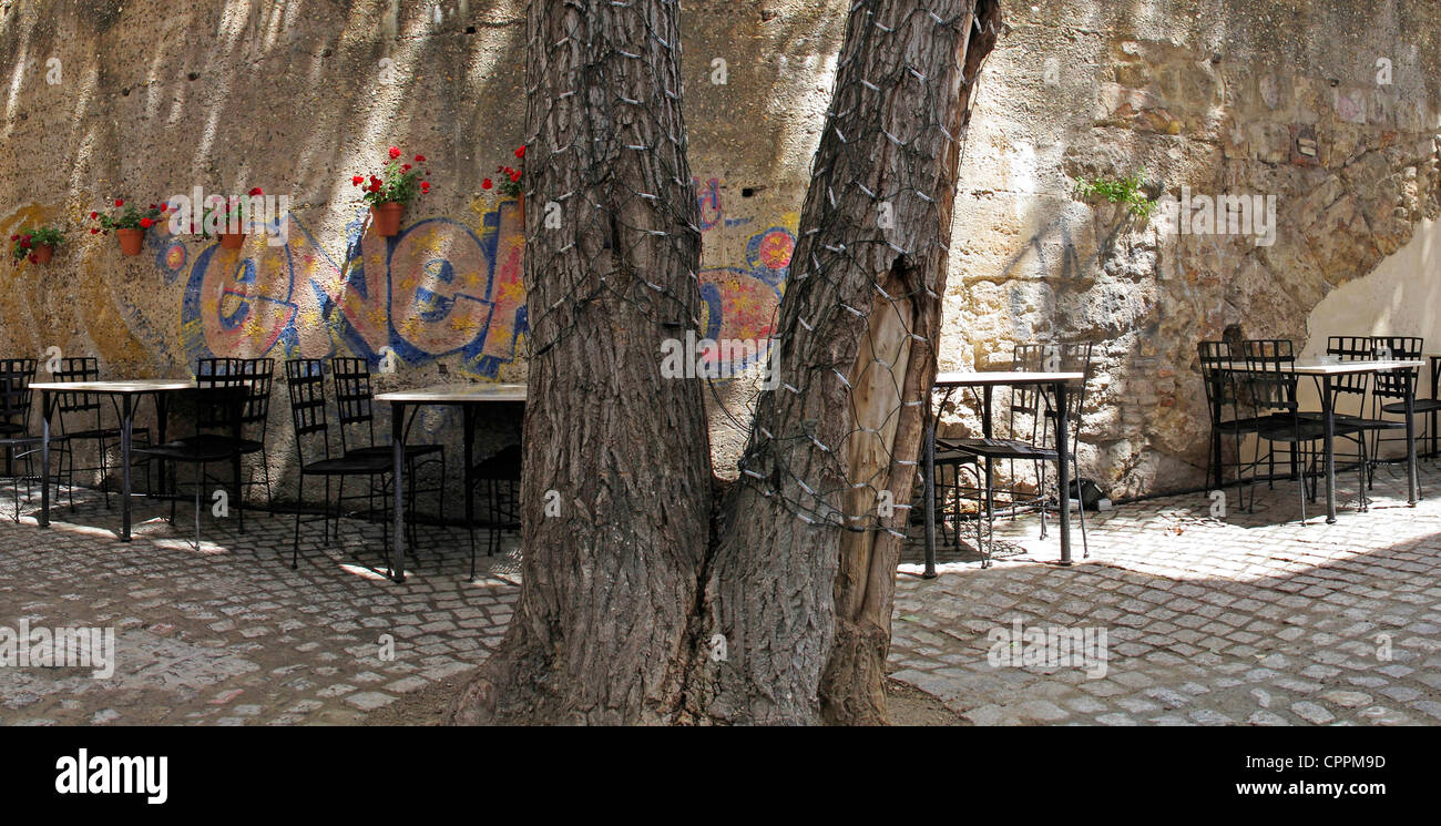 Espagne Andalousie Séville restaurant patio espagnol Banque D'Images