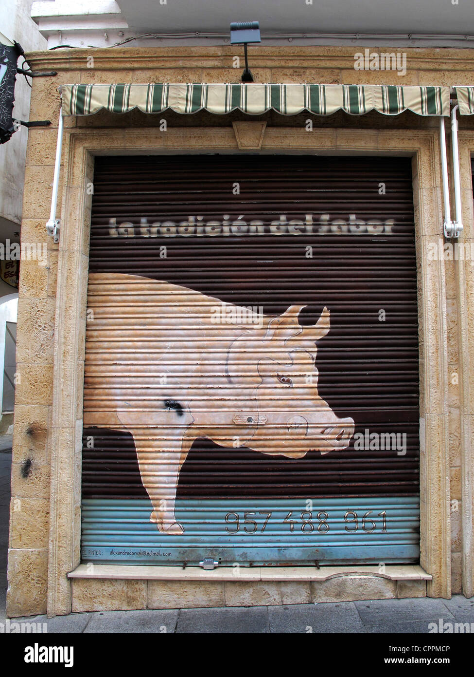 Espagne Andalousie Cordoue Boucherie Charcuterie Banque D'Images