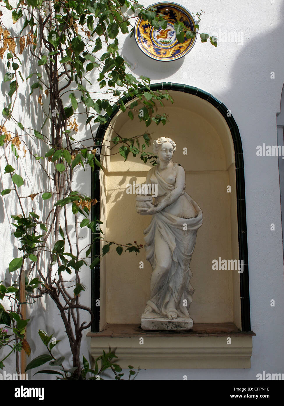 Espagne Andalousie Cordoue jardin de la cour Banque D'Images