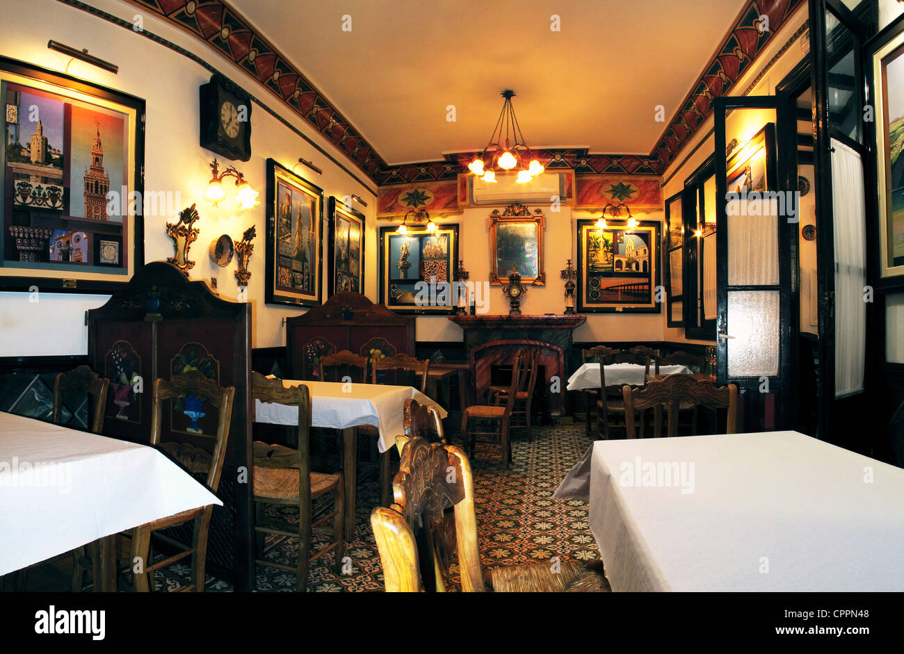 Espagne Andalousie Cordoue Taberna Salinas 1924 restaurant Michelin Banque D'Images