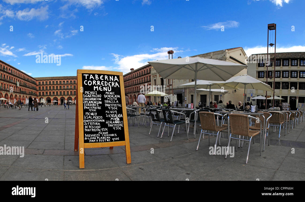Espagne Andalousie Cordoue Plaza de la Corredera square Banque D'Images