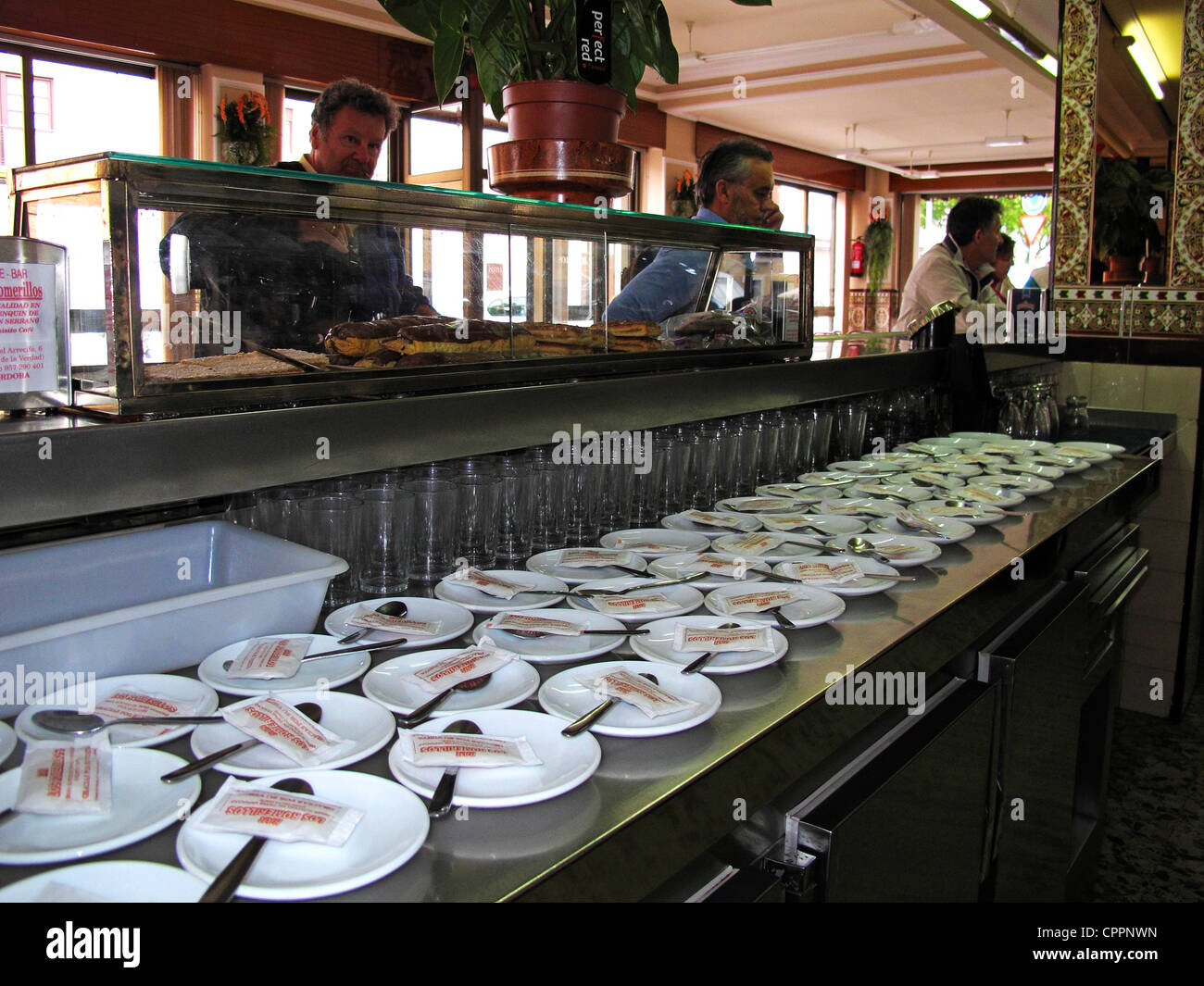 Espagne Andalousie Cordoue bar restaurant Banque D'Images