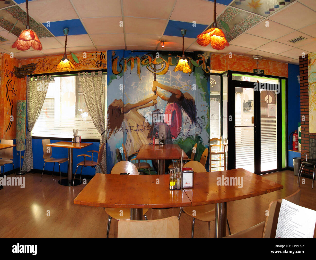 Espagne Andalousie Grenade intérieur restaurant hicuri Banque D'Images