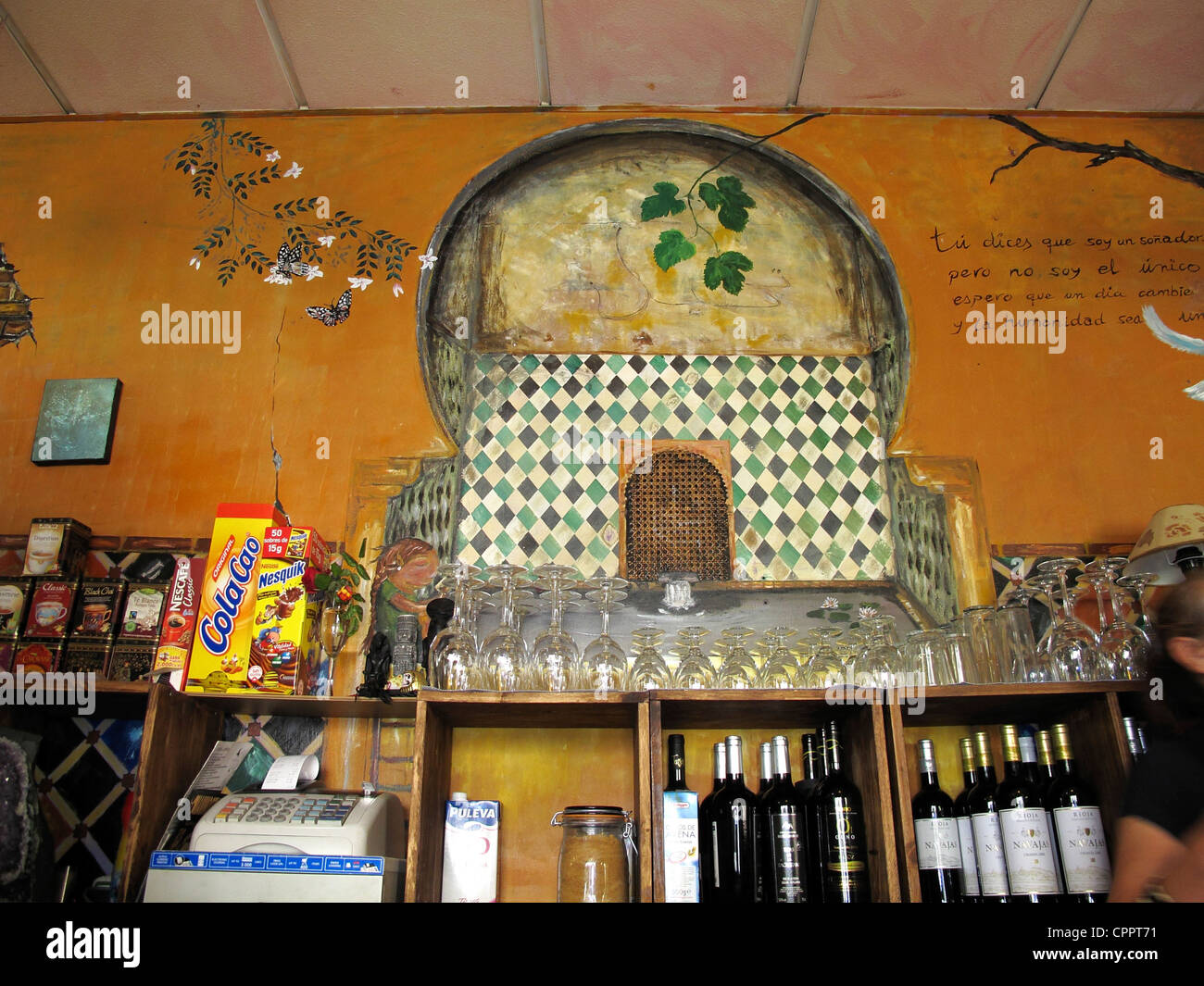 Espagne Andalousie Grenade intérieur restaurant hicuri Banque D'Images