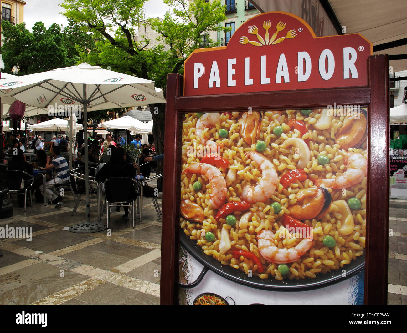 Espagne Andalousie Grenade la Paella espagnole Banque D'Images