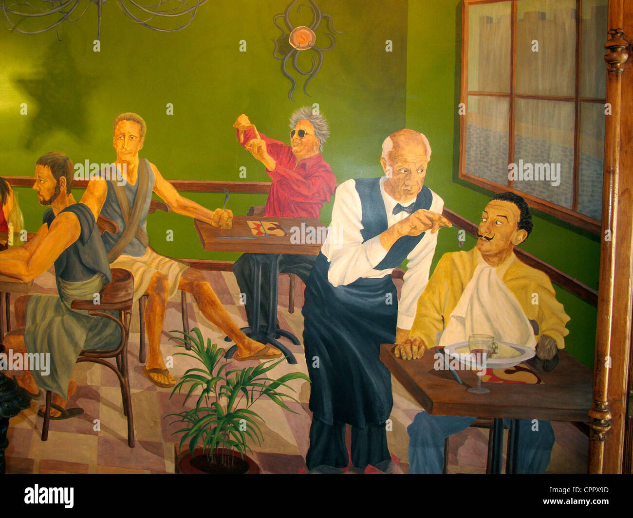 Espagne Andalousie Costa del Sol Malaga restaurant Terra Sana Banque D'Images