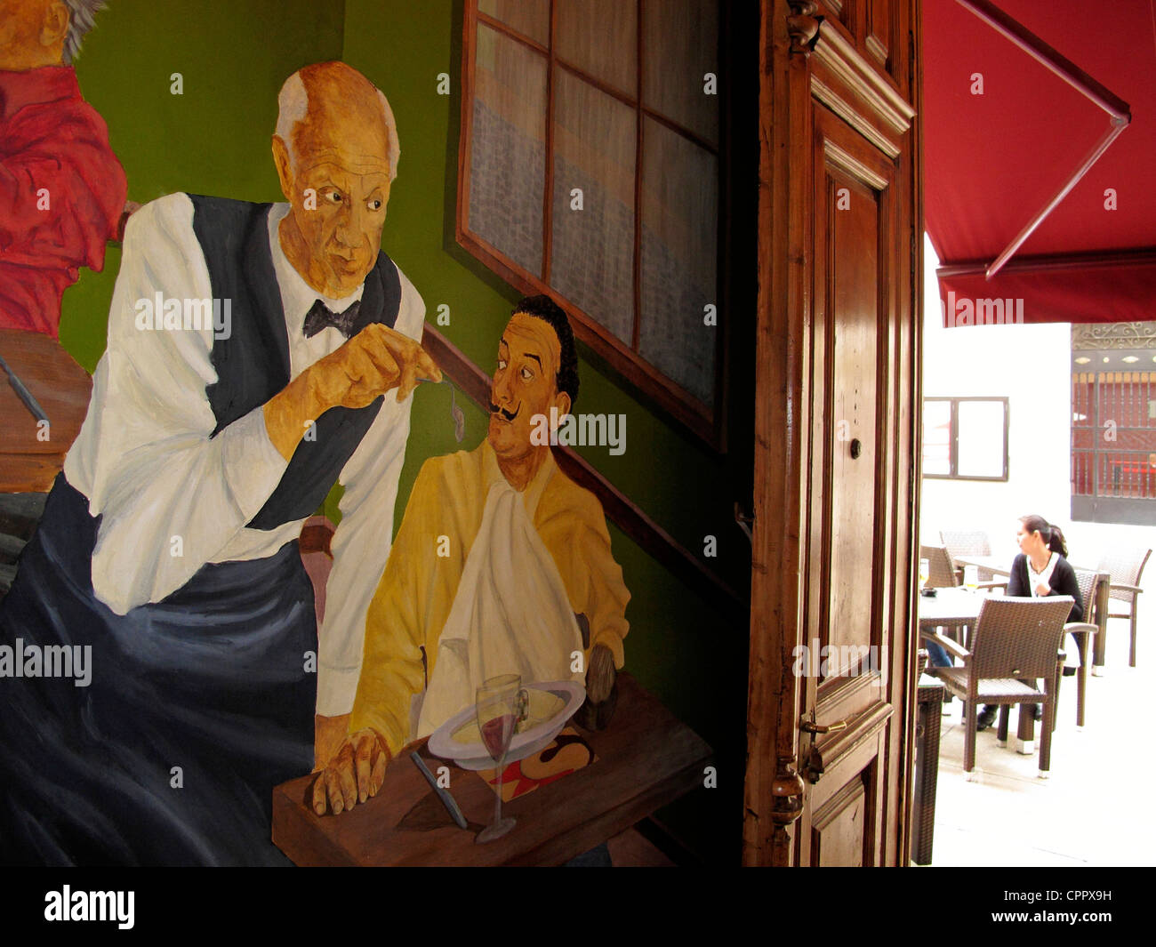 Espagne Andalousie Costa del Sol Malaga restaurant Terra Sana Banque D'Images